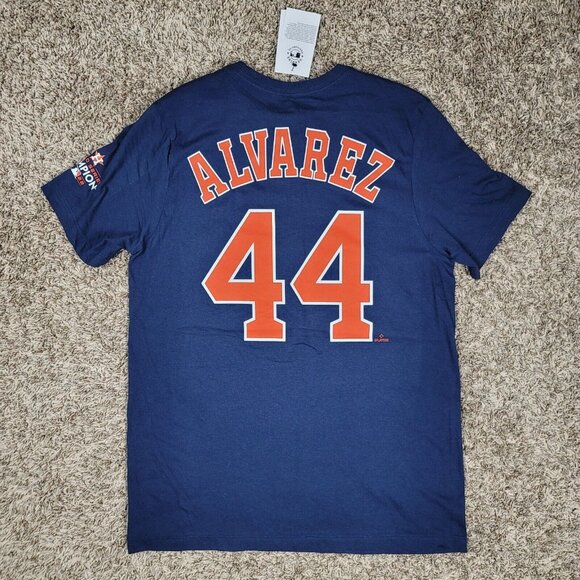 NEW Nike Houston Astros T-Shirt Alvarez #44 Men's Medium MLB Authentic Baseball - Picture 10 of 11